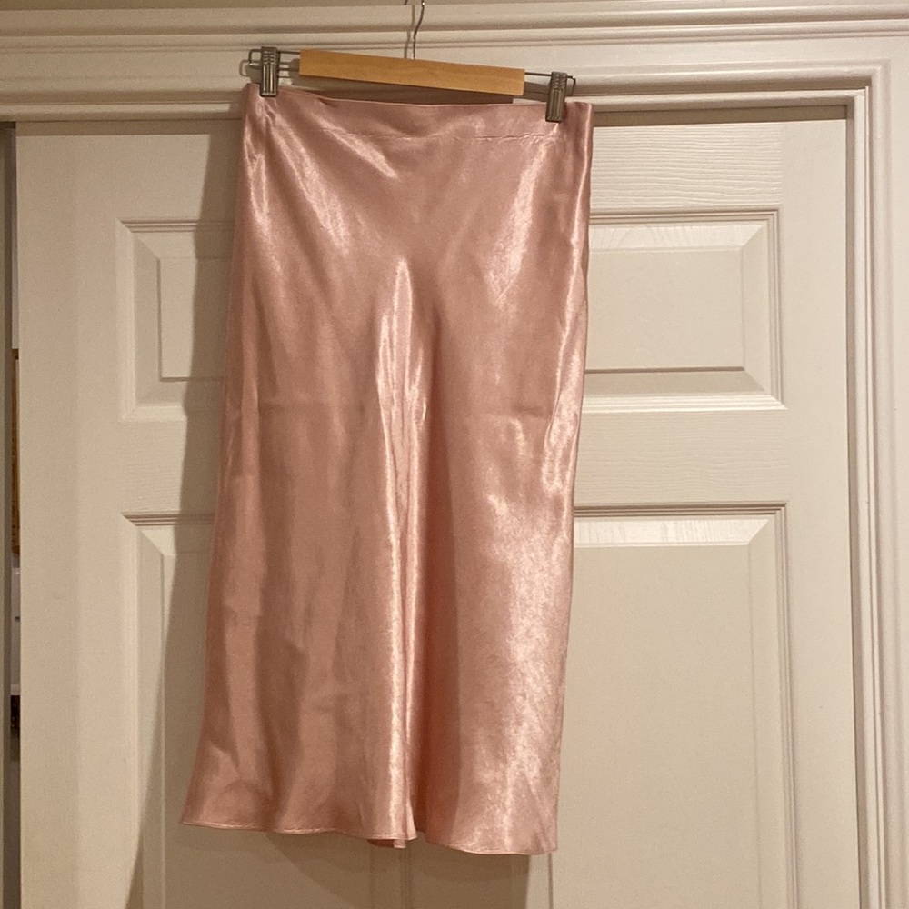 Vince Satin MIDI skirt